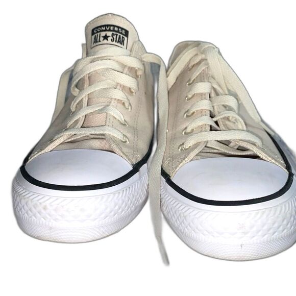 Converse All Star Sneakers  Men’s Size 6.5 Women’s Size 8.5 Renew Canvas Beige - Picture 2 of 12